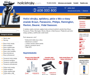 holicistrojky.com: Holící strojky.com | Holící strojky, epilátory, péče o vlasy značek Braun, Philips, Remington
Holící strojky.com | Holící strojky, epilátory, péče o vlasy značek Braun, Philips, Remington