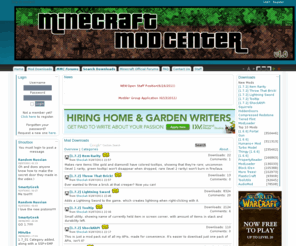 mcmodcenter.net: Minecraft Mod Center - News
A place to easily find and share modifications for Minecraft
