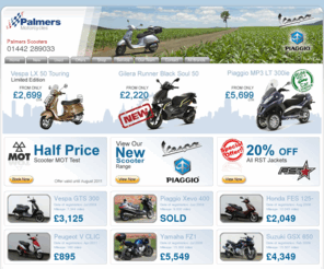 palmersscooters.co.uk: Palmers Scooters in Hertfordshire, Hemel Hempstead
Palmers Scooters are part of one of the largest family owned dealer groups in the Hertfordshire area, providing a range of quality new and used scooters and motorcycles, servicing and spares. We run our business with a customer first attitude which stems from the high quality people we employ.