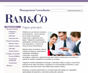 ram-co.com: Inicio
Consultoría, estrategia, marketing, ventas, comercialización, inteligencia comercial, finanzas, organización, tecnología e innovación, riesgos