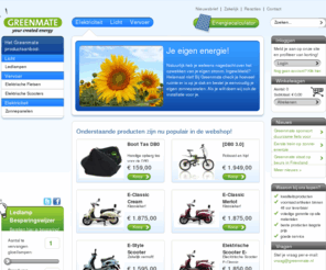 zonzonzon.info: Welkom bij Greenmate - your created energy!
Goedkoop van A naar B met een trendy elektrische scooter of fiets? Genoeg van koude spaarlampen? Greenmate helpt je geld besparen met groene producten!