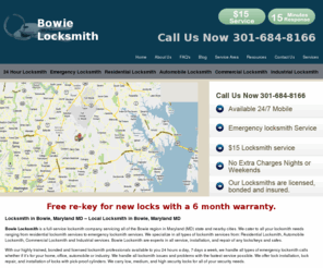 bowie301locksmith.com: Locksmith Bowie, Maryland MD - Local Locksmith services in Bowie, Maryland MD
Locksmith Bowie, Maryland MD: Local Locksmith services in Bowie, Maryland MD. 24 Hour Locksmith, Emergency Locksmith, Automobile Locksmith  services in Bowie Maryland (MD).