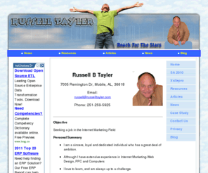 russelltayler.com: Russell Tayler - Home
This is the description for the index page of your site and so should include some appropriately keyword rich copy.