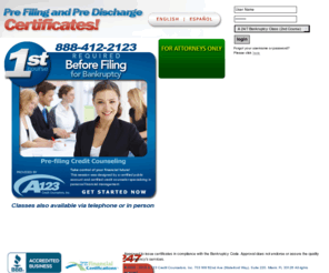 a24-7class.com: Pre-discharge Bankruptcy Debtor Education - Personal Financial Management Instructional Course - A 24/7 Bankruptcy Class, Inc.
