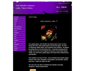 jimihendrixlessons.com: Home Page
Jimi Hendrix Lessons, Licks, Tabs & More: Home Page