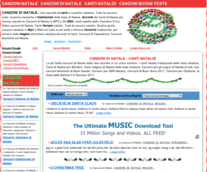 natalecanzoni.com: Canzoni  Natale - Canti di Natale - Musiche e Canzoni di Natale - Canti tradizionali  Natalizi
Canzoni di Natale. Una raccolta di canti e musiche natalizie. Tutte le canzoni, canti, musiche classiche e tradizionali delle feste di Natale. Accordi Canti di Natate, Canzoni di Natale in MP3, canti natalizi dello Zecchino D'oro, Video canzoni di Natale, Canti Gospel natalizi. Testi di canzoni natalizi. Canzoni di Capodanno. Canzoni divertenti sul Natale.