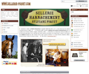 sellerie-piquet.com: Sellerie-Piquet : boutique du cheval et du cavalier, articles en cuir, artisanat et travail du cuir, sellerie et harnachement, Eure (27), Normandie
Boutique d'articles de cuir pour le cheval et le cavalier, fabrication et réparation d'articles en cuir, sellerie et harnachement à Corneville sur Risle en Normandie (Eure)