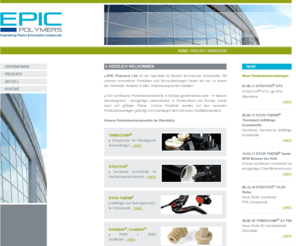 triboforce.com: EPIC Polymers Limited - Engineering Plastics & Innovative Compounds - Herzlich Willkommen
Ihr Spezialist im Bereich technischer Kunststoffe