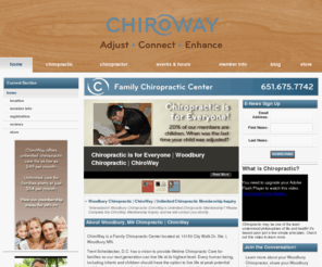 chiroway.com: Woodbury Chiropractor | Trent Scheidecker, D.C. | Family Chiropractic Center | ChiroWay
Opening a door to the community that allows everyone to experience chiropractic care as a lifestyle.