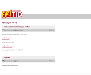 fri-tid.com: Föreningen Fri Tid
Föreningen Fri Tid