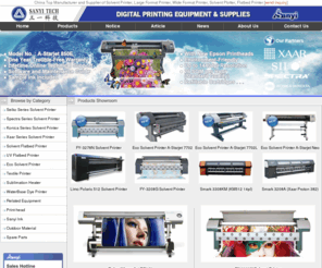 sanyi-tech.com: Sanyi Technology - Solvent Printer, Flatbed Printer, Textile Printer, UV Printer, Solvent Ink, Eco Solvent Ink, Sublimation Ink
Sanyi Technology - Solvent Printers, Large Format Printer, Eco Solvent Printer, Textile Printer, Flatbed Printer, UV Printer，Fabric Printer and even more sign making products!