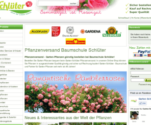 pflanzenversand-schlueter.com: PFLANZEN VERSAND Garten Pflanzen online kaufen BAUMSCHULE SCHLÜTER Pflanzen-Shop - Günstig Gartenpflanzen bestellen bei Pflanzenversand Schlüter
PFLANZEN VERSAND - Günstig Garten Pflanzen kaufen im BAUMSCHULE SCHLÜTER Pflanzen-Shop - Pflanzen bestellen beim BAUMSCHULE SCHLÜTER Online-Pflanzenversand!