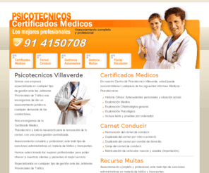 psicotecnicosvillaverde.es: Psicotecnicos Villaverde | Nos encargamos de tu Certificado Médico Psicotécnico
Psicotecnicos en Villaverde. Asesoramiento completo y profesional, ante todo tipo de sanciones administrativas en materia de tráfico y transportes. 