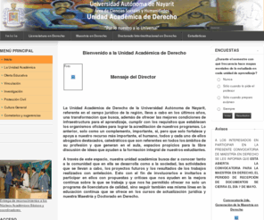 unidacaderecho.net: UAN "Unidad Académica de Derecho"
Portales dinámicos y sistema de administración de contenidos