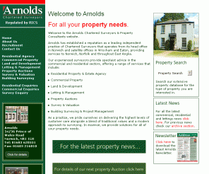 arnolds.uk.com: Arnolds - Chartered Surveyors & Property Consultants - Commercial and Residential 
Agents, Commercial Property and Management, Building Surveying, Project Management, 
Survey and Valuation, Land and Development, Letting, auction, Estate Agents, Norwich, Norfolk, East Anglia
Arnolds Chartered Surveyors & Property Consultants - Commercial Property, Residential Property, Building Surveying, Project Management, Dilapidations, Survey & Valuation, Land & Development, Property in Norwich, Estate Agents, Wroxham, Eaton, Norfolk & East Anglia