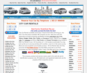 citycarrentals.com: Rent a Car Christmas Discounts Compare Car Hire UK Italy France Spain  Cheap Car Hire Hertz, Avis, Europcar, Budget, Car Rental, Low Rates Rent A Car Europe
Rent A Car ALL RATES REDUCED We compare care hire prices for you to give you  Cheap Car Hire Rates in Italy, France Spain and England - City Car Rentals shop around to provide you with  the Best Cheap Car Hire Rates from Hertz, Avis,  Alamo, Budget, Dollar, Sixt, Thrifty and Europcar. Worldwide includding Italy, Spain, England, France, Usa, Greece, GermanyFully Inclusive No Hidden Extras Car Hire Rates  Low Price Guarantee If you find cheaper we pay the difference 