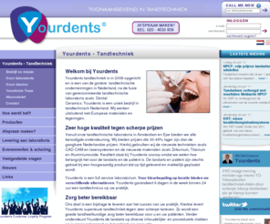 goedkopebrug.com: Yourdents - Yourdents - Tandtechniek
Tandtechnische onderneming voor kroon- en brugwerk. Toonaangevend in tandtechniek