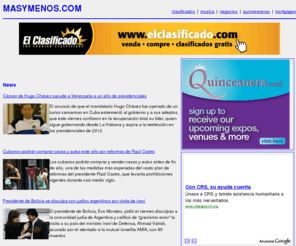 masymenos.com: masymenos.com - Todo en noticias de Latinoamerica
Todas las noticias de actualidad de america latina y el mundo en español