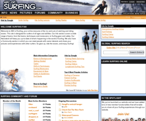 abc-of-surfing.com: Surfing Info, News, Pictures, Forum and Community @ ABC-of-Surfing
Surfing portal including information articles, newsdesk, pictures and community