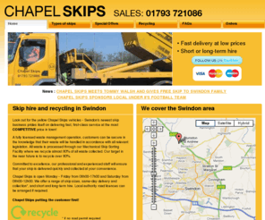 chapelskips.com: Chapel Skips | Skips and skiphire in Swindon |
Chapel Skips providing skips and skiphire service to Swindon and the surrounding area.