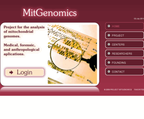 mitgenomics.org: PROJECT MITGENOMICS.
PROJECT MITGENOMICS.