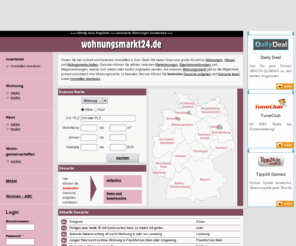 wohnungsmarkt24.com: Immobilien Wohnungen Häuser mieten, kaufen, verkaufen, inserieren - Wohnung - Wohnungssuche  | wohnungsmarkt24.de
Über 900.000 Immobilien, Wohnungen, Häuser. Wohnung & Haus mieten, kaufen oder inserieren. Mietwohnungen, WG finden - Wohnungsmarkt online, Wohnungssuche kostenlos.