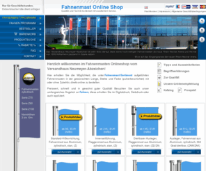 fahnenmasten-shop.de: Fahnenmasten Fahnenmast Onlineshop
Hochwertige Qualitätsfahnenmasten in verschiedenen Ausführungen und zum günstigen Preis - Versandhaus Neumeyer-Abzeichen