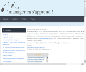 manager-ca-sapprend.com: manager ca s'apprend
blog pour managers et dirgeants, outils et prise de fonction et reussite