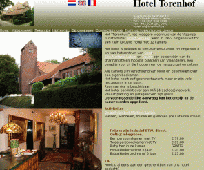 torenhof.be: Hotel torenhof Sint-Martens-Latem - Gent
Rustig gelegen luxueus klein hotel in oud huis van Albert Servaes