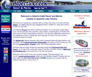 Albertacreek Com Lake Texoma Resorts Lake Texoma Marinas Lake