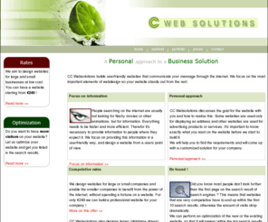 cc-websolutions.com: CC Websolutions - Webdesign - Website optimisation
We create a professional websites for large or small businesses. 