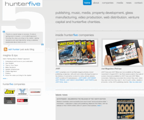 hunterfive.com: Hunterfive
Hunterfive. Publishing, music, media, property development, glass manufacturing, video production, we distribution, venture capital and hunterfive charities.