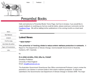 penambulbooks.com: Penambul Books
Penambul Books is sole distributor of Prof. R.A Leng's new book 