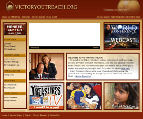 victoryoutreachutc.org: Victory Outreach International -- Changing Lives Since 1967
Since 1967, Victory Outreach has grown into one of the largest evangelistic ministries in the world, meeting the needs of people from all walks of life.