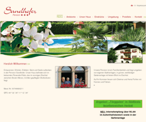 sandhofer.com: Pension Sandhofer | Nals bei Meran - Südtirol - Italien
Pension Sandhofer - Ein Erlebnis im Frühling, eine Erfrischung im Sommer und eine Farbenpracht im Herbst...