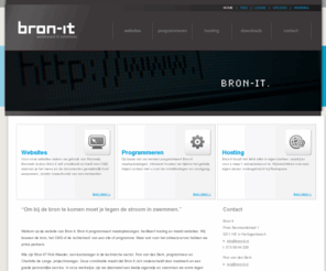 bron-it.nl: Bron-it | webbased it solutions
Bron-it is een bureau gespecialiseerd in webbased it oplossingen.