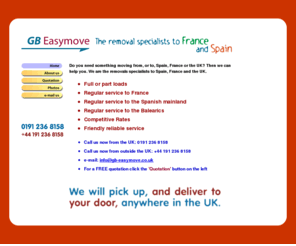 gb-easymove.co.uk: Removals to Spain with GB Easymove
The Removals specialists from the UK to France and Spain.