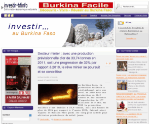 investir-bf.info: investir-bf.info
Burkina Faso, l'information économique sectorielle