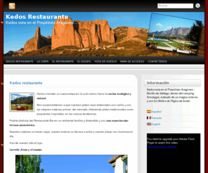 kedos-restaurante.com: » Kedos Restaurante
Bar-restaurant panoramique, vue sur les mallos de Riglos. Entre la Sierra de Guara et le désert des Bardenas