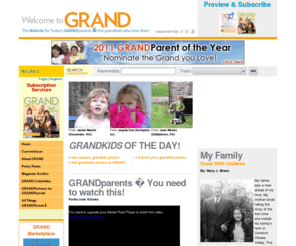 grandmedia.com: The Magazine for Grandmothers, Grandfathers & Grandparents
Welcome to the online magazine for grandmas and grandpas. Read about grandparenting, granddaughters, grandsons, parenting, grandkid activities and much more.