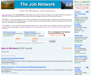 montana-job.net: Montana Jobs And Employment  Opportunities At Montana Job Network
Montana Jobs and employment opportunities posted by employers in all regions of Montana.