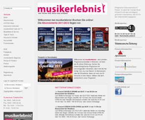 musikerlebnis.com: musikerlebnis: Startseite
