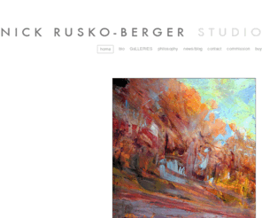 ruskoberger.com: the Art of Nick Rusko-Berger: Paintings, Prints & Illustration :: home
fine art, painting fine art, oil painting, fine art giclee prints, paintings for sale, landscape paintings, art photography, illustration