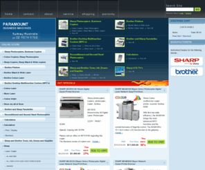 sharpcolour.com: Paramount Business Machines
copier, photocopier, sharp copier, sharp photocopier, sydney, buy