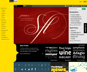 yellowblack.co.uk: FontShop. The World’s Best Fonts.
FontShop.com -- Find, Try, Buy & Download Fonts