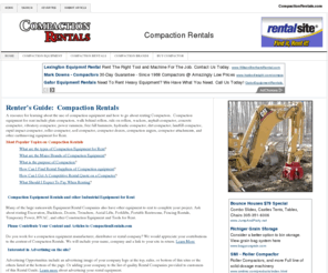 compactionrentals.com: Compaction Rentals -  Compaction Equipment, Compaction Rentals, and Com
Compaction Equipment for Rent for Construction and Road Building, Landscaping, Maintenance, Compaction Instruments, Compaction Tools, Compaction Equipment