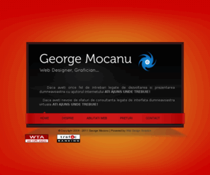 georgemocanu.ro: George Mocanu | Web Designer
Web Design by George Mocanu, ofer servicii profesionale de web design, creez pagini web, siteuri dinamice, magazine virtuale si SEO