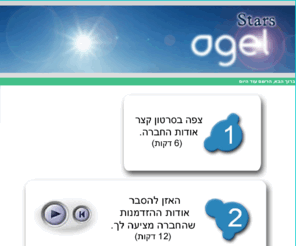 agelisrael.org: אג'ל - הדרך שלך להצלחה Agel - your way to sucess
אתר חשיפה ומידע רב למפיצי הרשת הישראלית של חברת אג'ל, חברת השיווק הרשתי הגדולה בישראל. חברה שהביאה את המהפכה בתחום איכות החיים ותוספי המזון ע"י המצאת טכנולוגיית ג'ל לייצור תוספי תזונה, שמירה על העור ובעתיד גם תרופות.