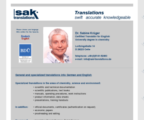 sak-translations.com: SAK-Translations - swift, accurate, knowledgeable
SAK-Translations - swift, accurate, knowledgeable