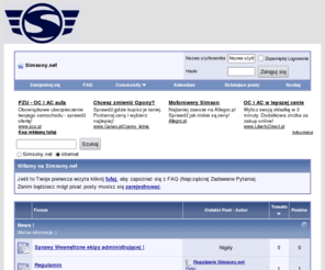 simsony.net: Simsony.net
www.simsony.net największe w polsce forum użytkowników motoroweru  marki simson. Znajdziesz tu wszytko na temat swojego ukochanego simsona.